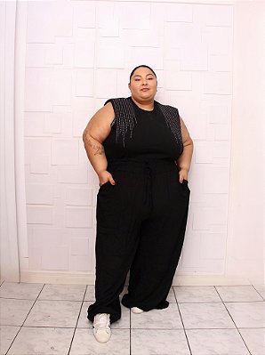 Pantalona Plus Size Viscolinho