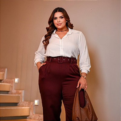 Camisa Viscolinho Plus Size Versátil com Estilo e Conforto