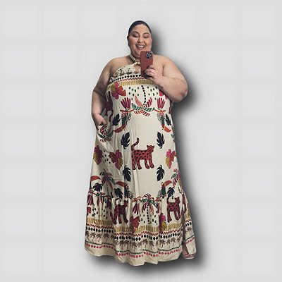 VESTIDO PLUS SIZE INSP FARM - MALIBU