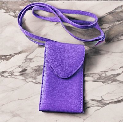 Bolsa 100% COURO Transversal Pequena