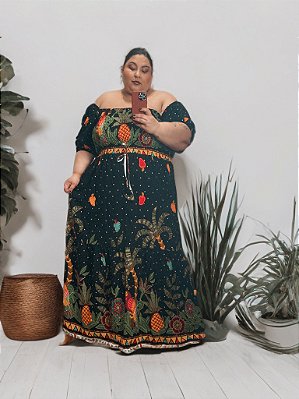 VESTIDO PLUS SIZE INP FARM ELASTEX