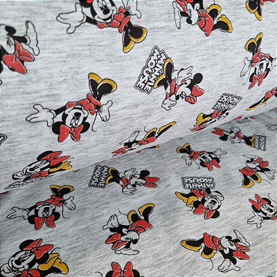 00 - Malha PV Mescla - Minnie Disney - 1 metro