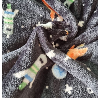 Fleece Microsoft Estampa Infantil - Foguete