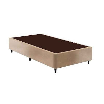 Cama Box Solteiro Soulflex Suede Bege - 088x188