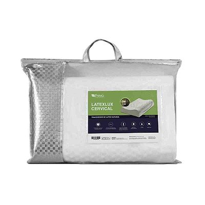 Travesseiro Cervical Theva Látexlux | Sono Saudável