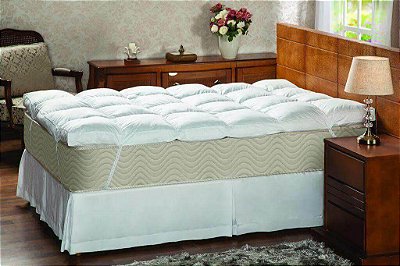 Pillow Top Casal Hotel 5 Estrelas  Percal 250 Fios Plumasul - 140x190