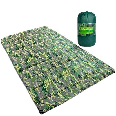 Colchonete Casal Camuflado Com Bolsa Para Transporte FA Colchões - 190x130cm