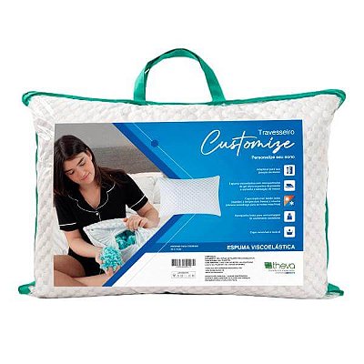 Travesseiro Customize Theva, 50x70 cm - Personalize seu sono!