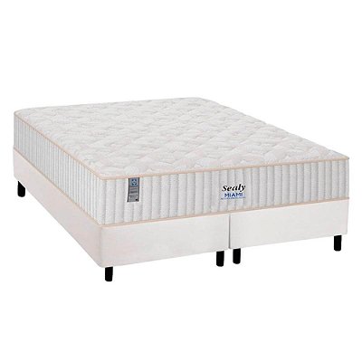 Cama Box com Colchão King Sealy Miami 193x203