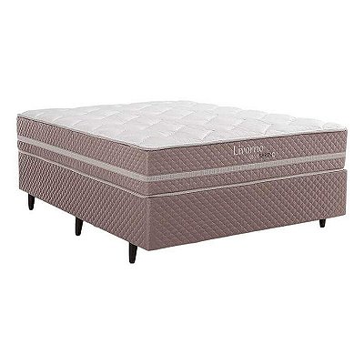 Cama Box com Colchão Casal Livorno Heval - 138x188
