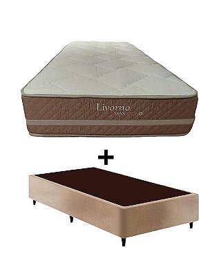 Cama Box com Colchão Solteiro Livorno Herval - 088x188