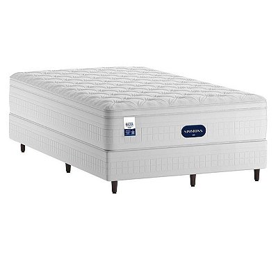 Cama Box com Colchão Viúva Simmons Finesse - 120x203