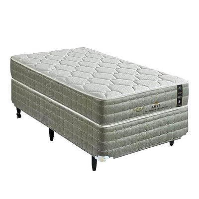 Cama Box com Colchão Solteiro Lust King Koil 088x188