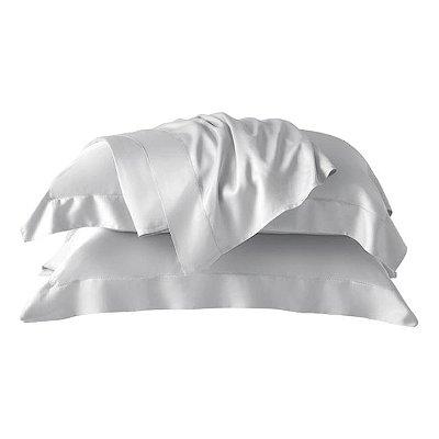 Jogo de Cama Queen Kacyumara 400 fios 100% Bambu Bali Branco