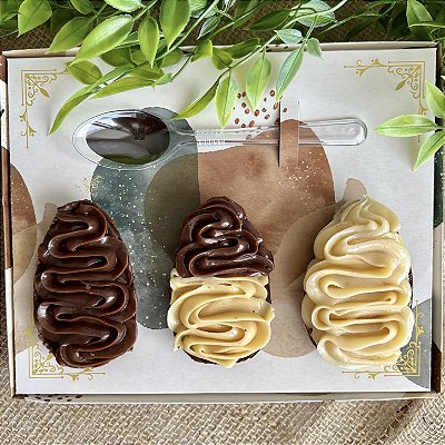 Caixa Ovo de Colher Ajustável Estampada (Trio) - Kit 5 Unidades