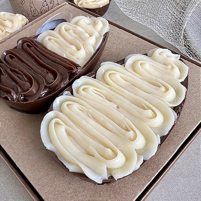 Caixa para Ovo de Colher Kraft (Duplo) - Kit 5 Unidades