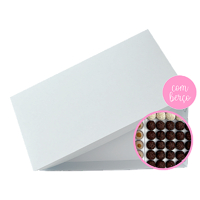 Caixa Para 50 Doces C/ Berço - Kit 5 Unidades