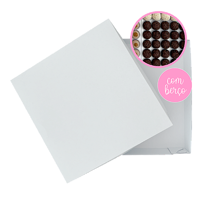 Caixa Para 100 Doces C/ Berço - Kit 5 Unidades