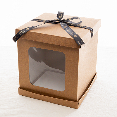 Caixa Para Bolo 18x18x20 - Kraft