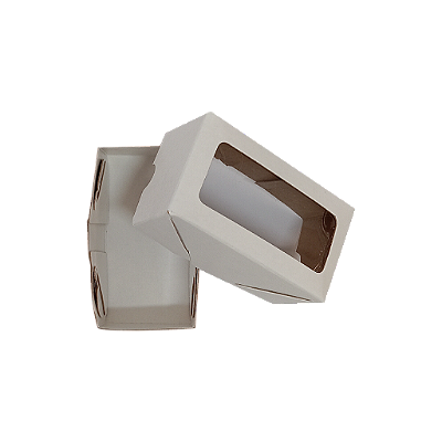 Caixa Para 2 Doces - Kit 10 Unidades - Branca