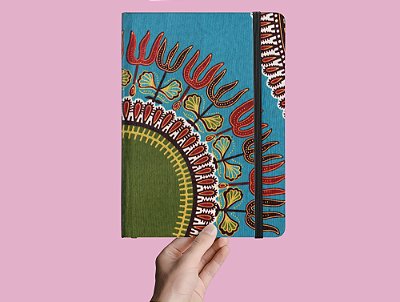 Caderno Pequeno Estampa Africana