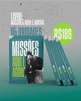 PRÉ-VENDA Kit 5 Livros - Missões Aqui e Agora