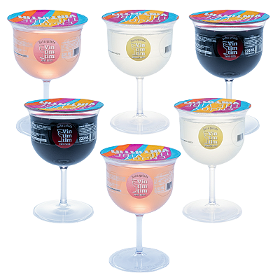Kit 6 taças de Vintimtim Mix Seco | Vinho na Taça