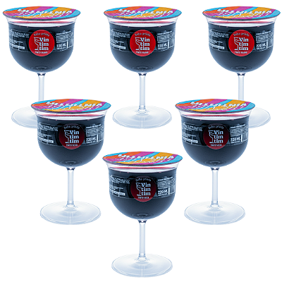 Kit 6 taças de Vintimtim Mix Tinto | Vinho na Taça