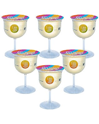 Kit de 6 taças Vintimtim Coquetel Mix | Drink na Taça