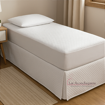 Capa Protetora de Colchão Impermeável Solteiro Matelado com Elástico