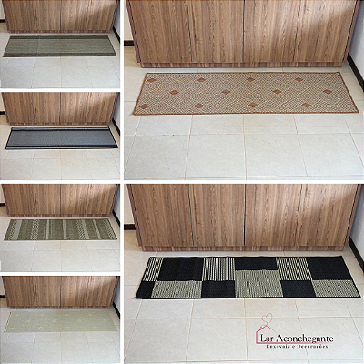 Tapete Passadeira Sisal Lancer 100x66cm Base Antiderrapante