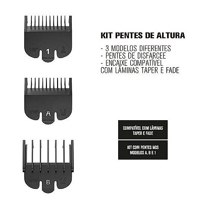 Kit Pentes de Altura 3 Peças