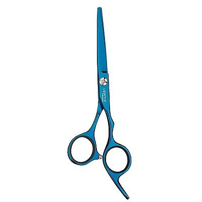 Tesoura Blue Titanium Navalha 5,5" Vertix