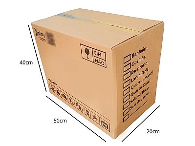 Caixas de Papelão Mudança Embalagem 50x30x40