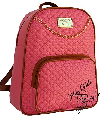 Mochila Feminina em Courino Fashion com Lindo Detalhe SN67