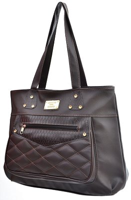 Bolsa Feminina Em Courino Modelo De Ombro SN32