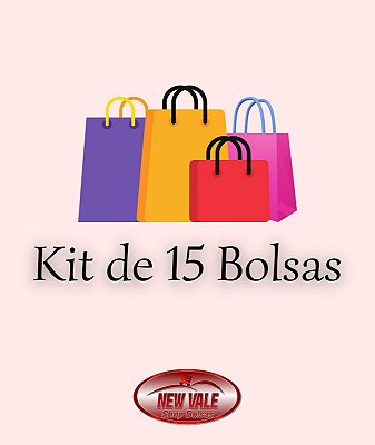 Kit com 15 Bolsas e Mochilas Femininas Baratas para Revenda SNKIT15-B