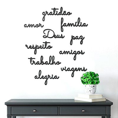 Palavra Decorativa em MDF