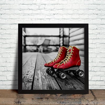 Quadro Decorativo Patins Vintage