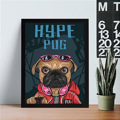 Quadro Decorativo Hype Pug