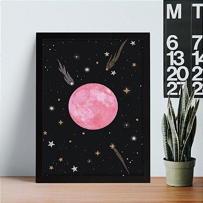 Quadro Decorativo Pink Moon