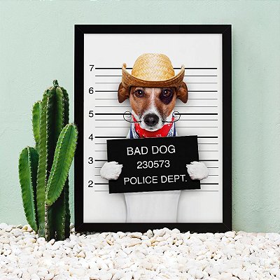 Quadro Decorativo Bad Dog Mexicano