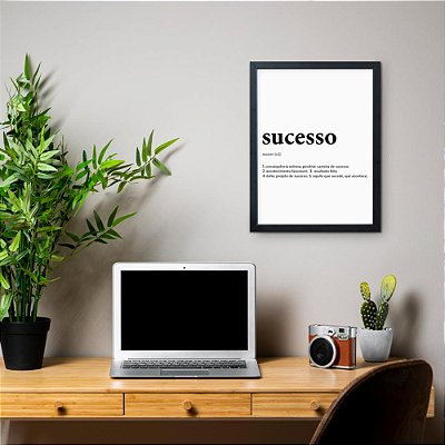 Quadro Decorativo Dicionário Sucesso