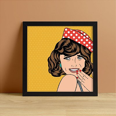 Quadro Decorativo Pin up Yellow