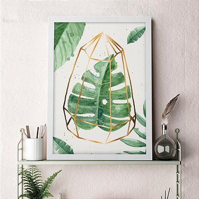 Quadro Decorativo Botânica Terrarium II