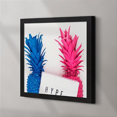 Quadro Decorativo Abacaxi Hype