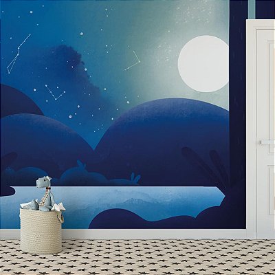 Painel Adesivo Infantil Moon Night