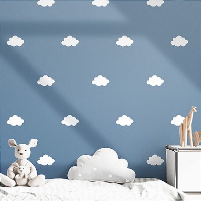Kit Adesivos de Parede Infantil Nuvens