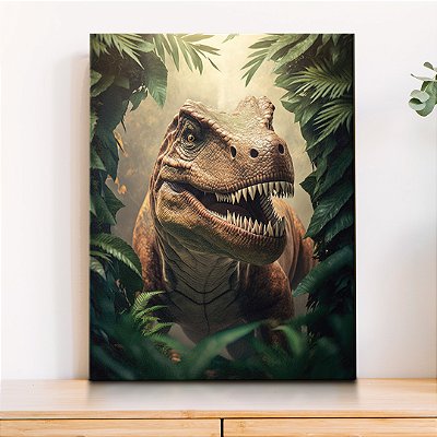 Placa Decorativa Dinossauro T-Rex