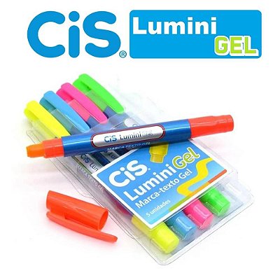 Caneta Marca Texto Gel Lumini 5 Cores - CiS